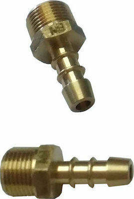 Thermogatz Conector de montare Barb Fitting Piese de schimb pentru grătare cu gaz Masculin 3/8"