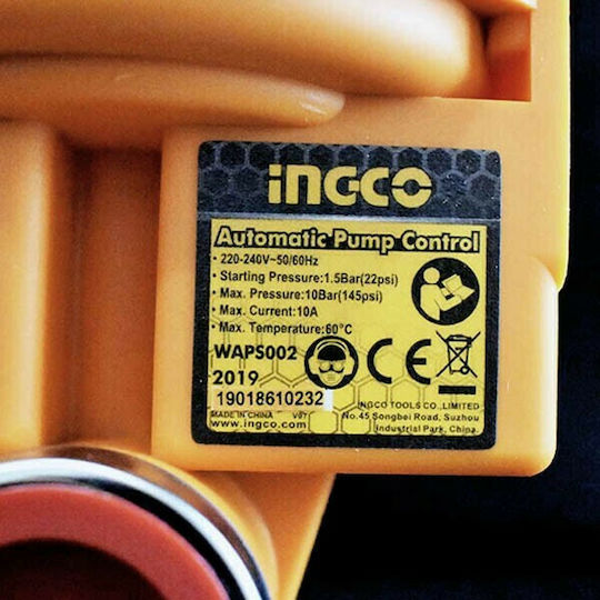 Ingco WAPS002 Electronic Pressure Controller 1.5 bar
