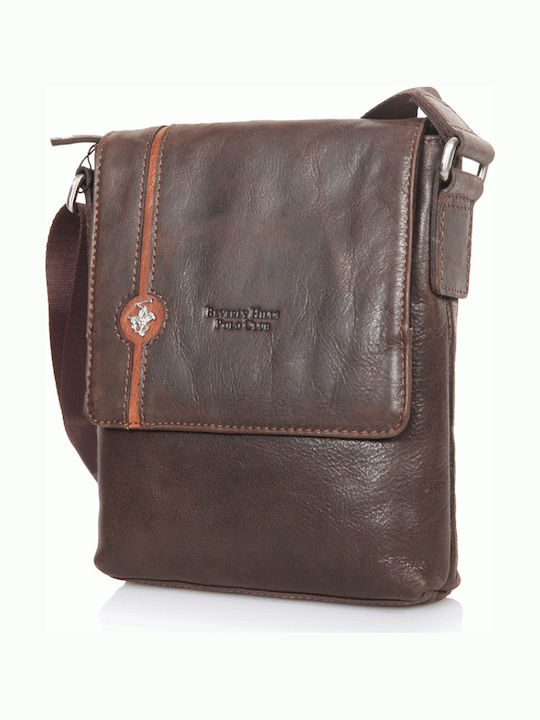 Leather Men's Bag Messenger Brown