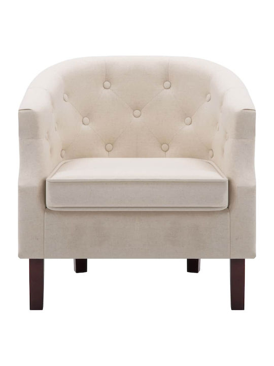 Armchair Beige 65x64x65cm