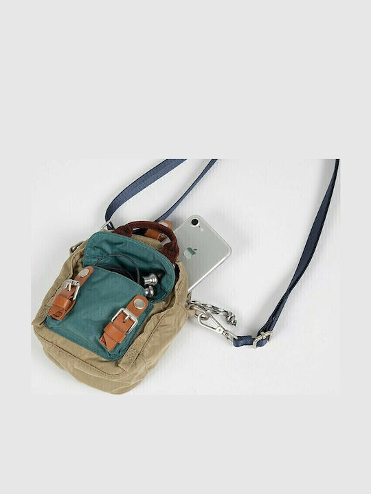 Macaroon Tiny Glossy Men's Bag Shoulder / Crossbody Blue