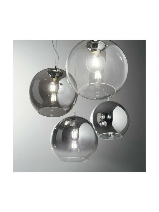 Ideal Lux Nemo 149592 Pendant Light Single-Light for Socket E27 Silver