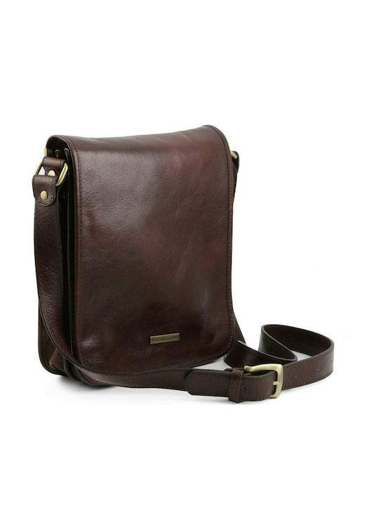 TL Messenger Leder Herrentasche Schulter / Crossbody Braun