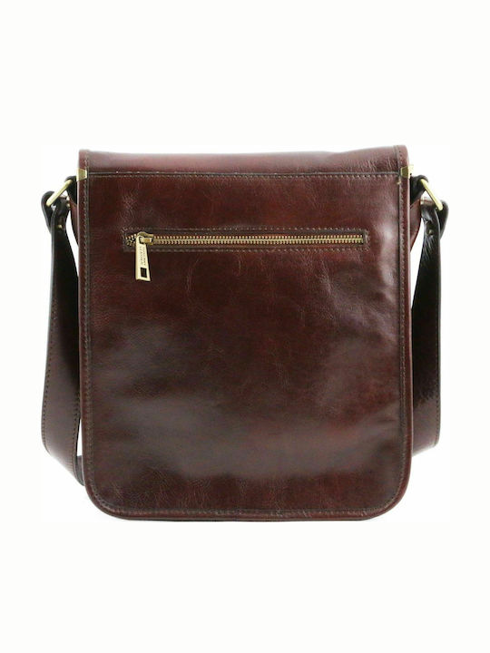 TL Messenger Leather Men's Bag Messenger Dark Brown