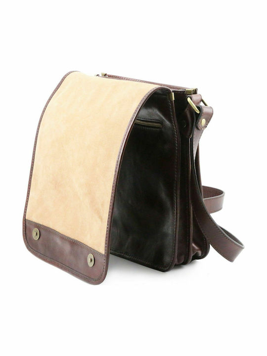 TL Messenger Leder Herrentasche Schulter / Crossbody Braun