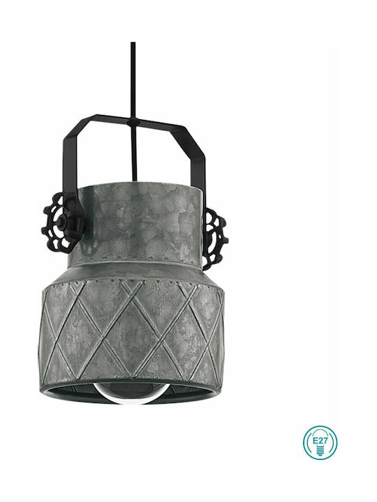 Eglo Hilcott Pendant Light Single-Light for Socket E27 Black