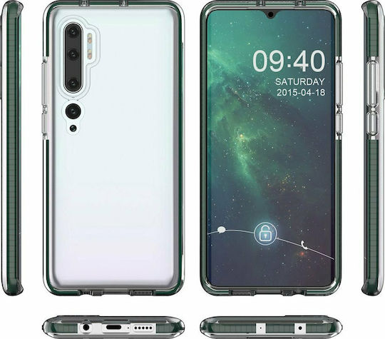 Hurtel Spring Case Задна корица Силикон 1мм Черен (Xiaomi Mi Note 10 / Mi Note 10 Pro)