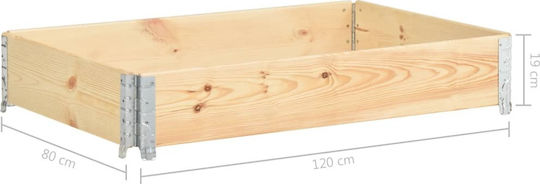 vidaXL Garden Fencing Supplies Pine Hollowed Out 80x120cm from Wood 120x80cm Brown