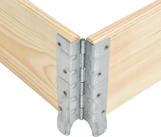 vidaXL Garden Fencing Supplies Pine Hollowed Out 80x120cm from Wood 120x80cm Brown