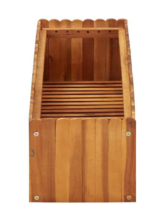 vidaXL Holz Blumenkasten Braun 100x30x25cm