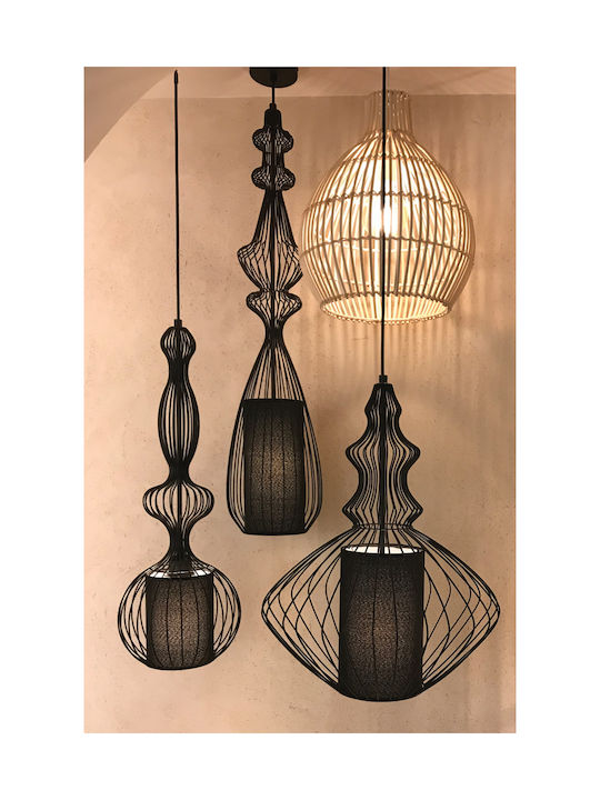 VK Lighting VK/03176/PE/B Lustră O singură lumină Rețea pentru Soclu E27 Negru