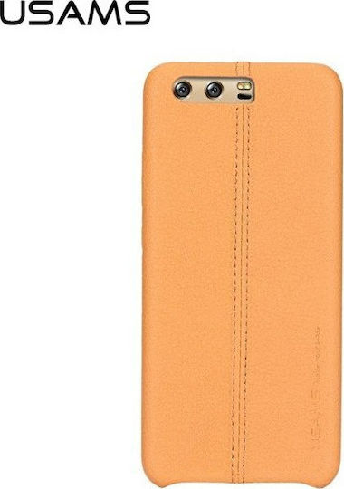 Usams Joe Series Umschlag Rückseite Leder Braun (Huawei P10)