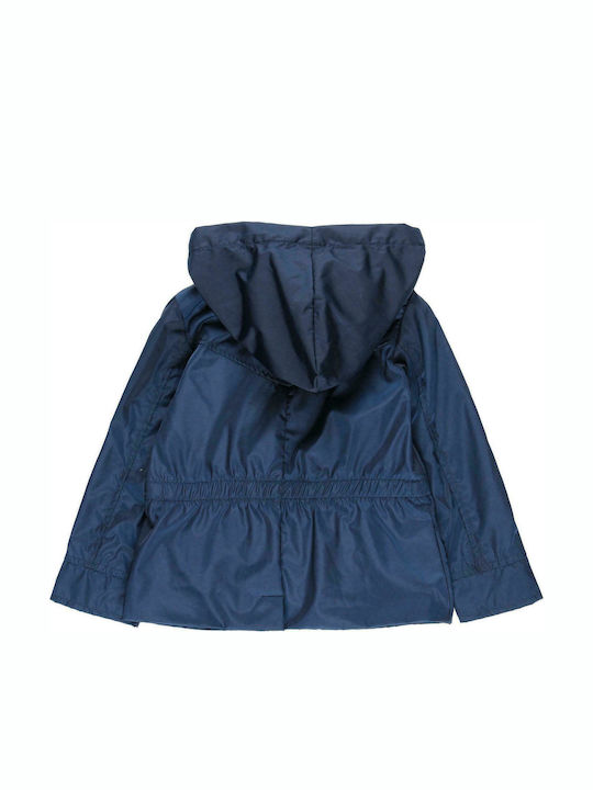 Kids Coat & Jacket Short with Hood Navy Blue