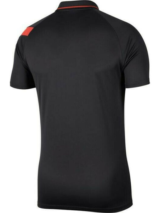 Nike Academy Pro Ανδρικό Αθλητικό T-shirt Κοντομάνικο Dri-Fit Polo Black / Red