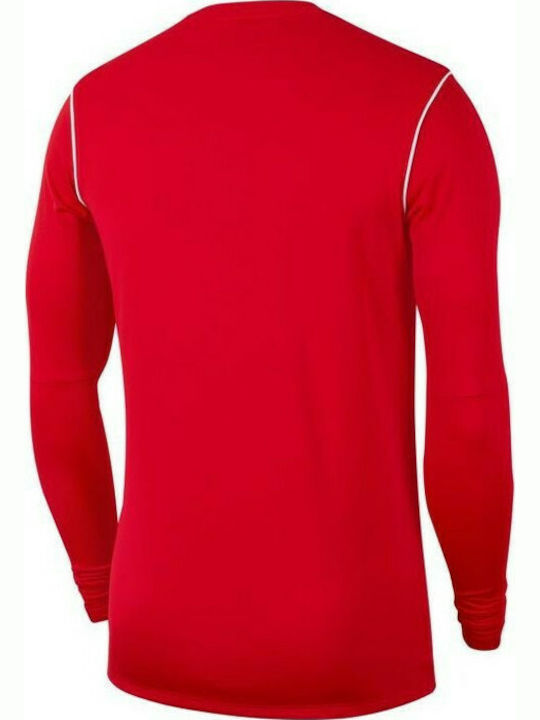Nike Park Crew Bluza Sportivă pentru Bărbați cu Mânecă Lungă Dri-Fit Roșie