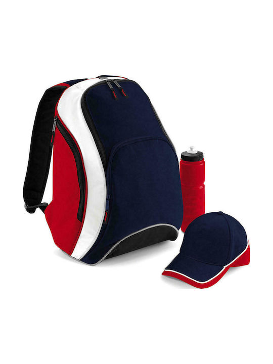 Bagbase BG571 - French Navy/Classic Red/White Fabric Backpack Navy Blue