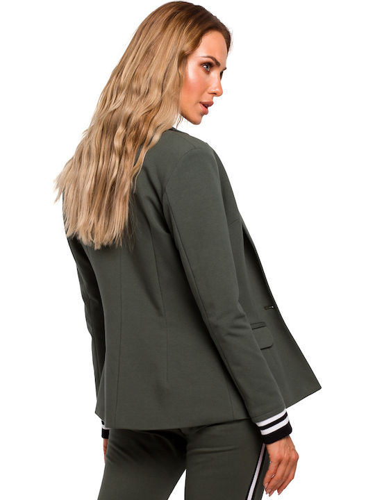 MOE M459 Women's Blazer Khaki MOE459