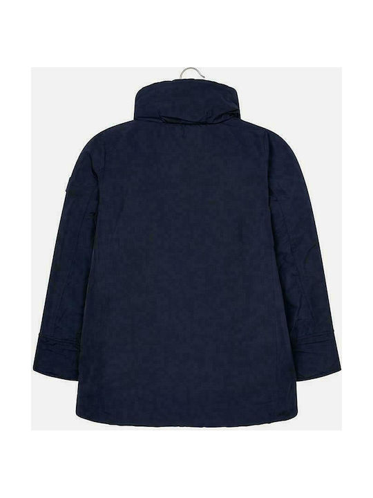 Mayoral Kids Casual Jacket Long Navy Blue