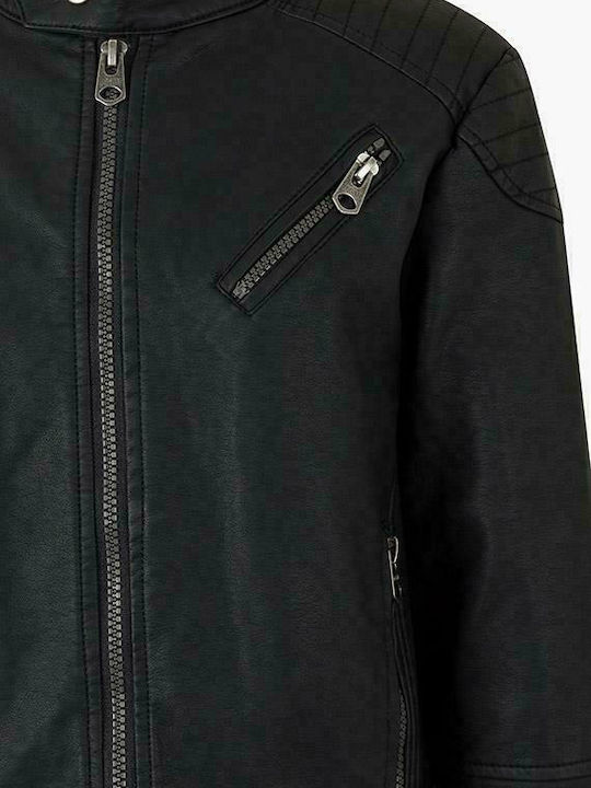 Kids Casual Short Black Coat