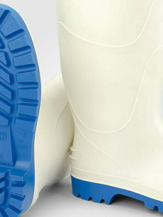 Dikamar Pricebuster Non-Slip Work Wellies Knee White