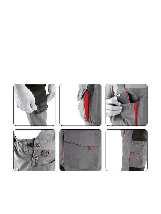 Yato Work Coveralls Dungarees Cotton Gray