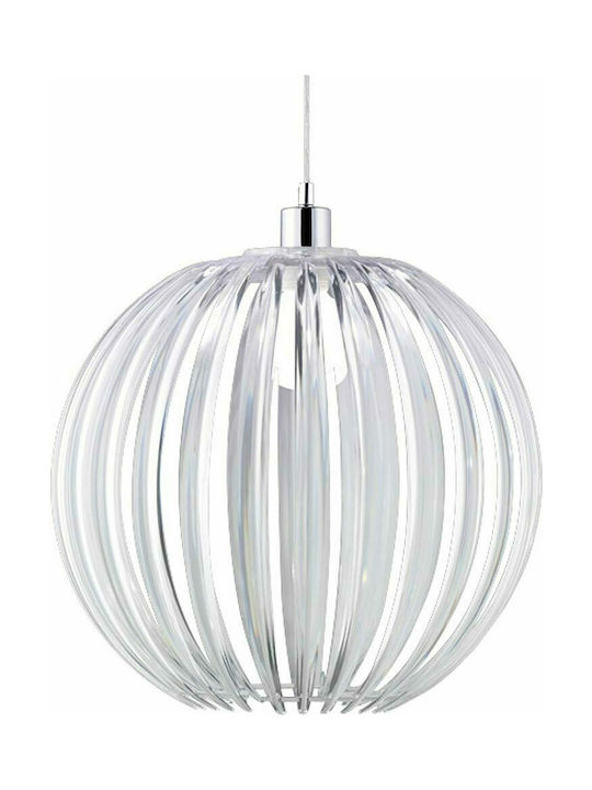 Trio Lighting Zucca Pendant Light Single-Light for Socket E27 Transparent