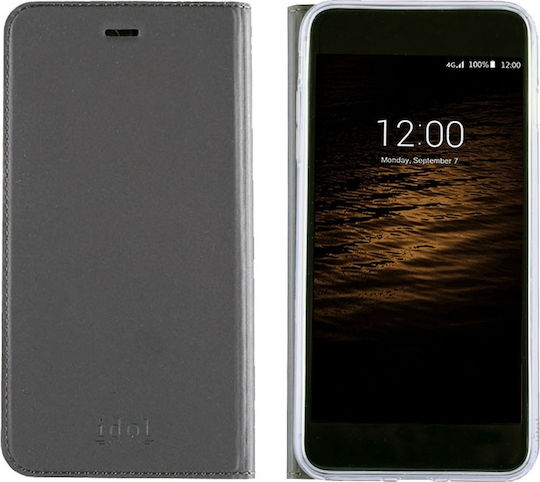 Idol 1991 Prime Magnet Book Δερματίνης Γκρι (Galaxy S9)