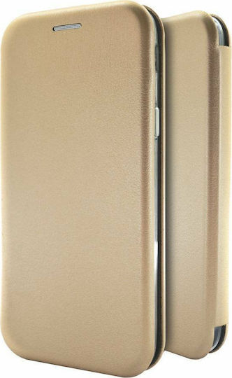 Ancus Magnetic Curve Buchen Sie Synthetisches Leder Gold (Galaxy S9)
