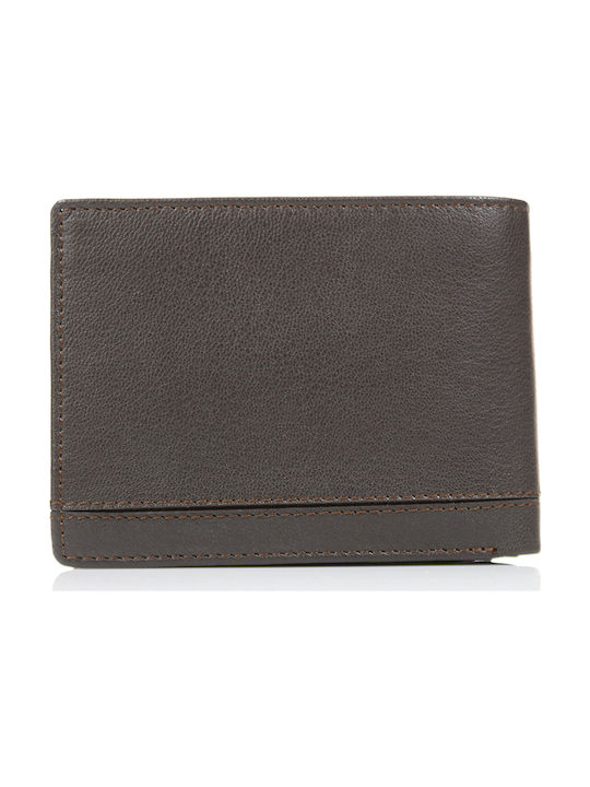 Herrenbrieftasche aus Leder mit RFID Braune