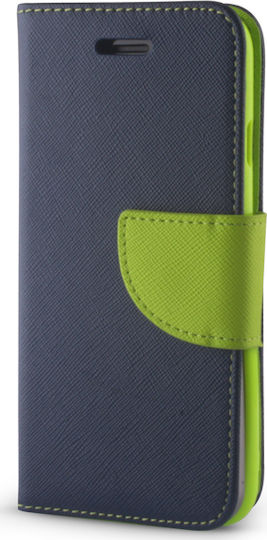 iSelf Fancy Huawei Blue Lime Wallet Synthetic Leather Navy Blue (Huawei Mate 20 Pro) BFHUAMATE20PBL