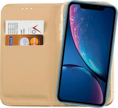 Volte-Tel Pocket Magnet Synthetic Leather Book Gold (iPhone XR)