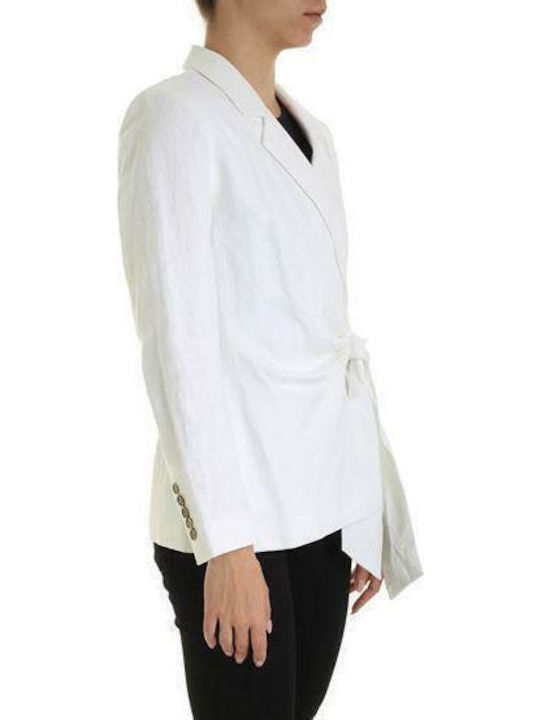 Michael Kors Lang Damen Blazer Weiß