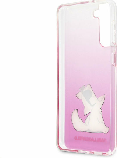Karl Lagerfeld Choupette Fun Back Cover Πλαστικό Ροζ (Galaxy S21+ 5G)