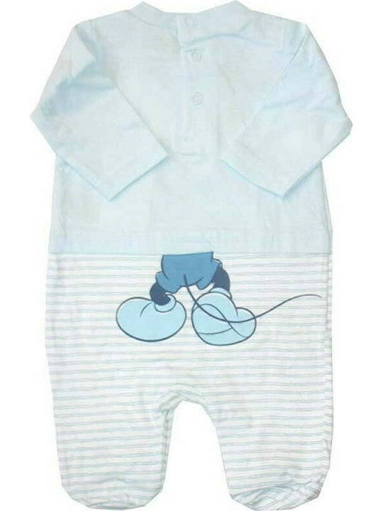 Disney ER0006 Baby Bodysuit Long-Sleeved Light Blue