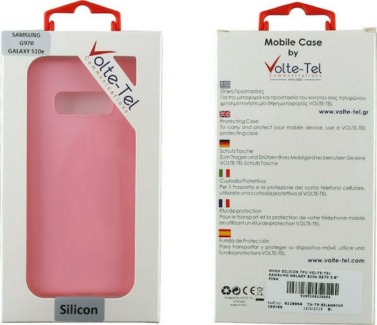 Volte-Tel Silicon Tpu Back Cover Σιλικόνης Ροζ (Galaxy S10e)