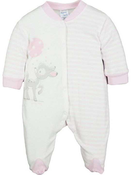 Pretty Baby Baby Bodysuit Set Long-Sleeved Pink