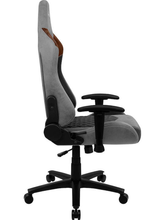 Aerocool Duke AeroSuede Υφασμάτινη Καρέκλα Gaming με Ρυθμιζόμενα Μπράτσα Μαύρο/Καφέ/Γκρι