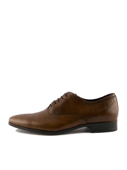 Damiani 204 Men's Leather Dress Shoes Tabac Brown