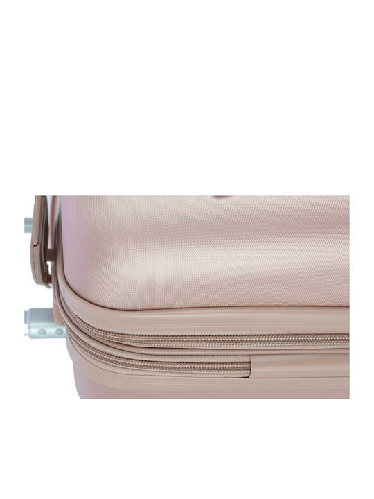 Bartuggi 712-8074 Large Hard Gold Travel Suitcase with 4 Wheels Height 75cm