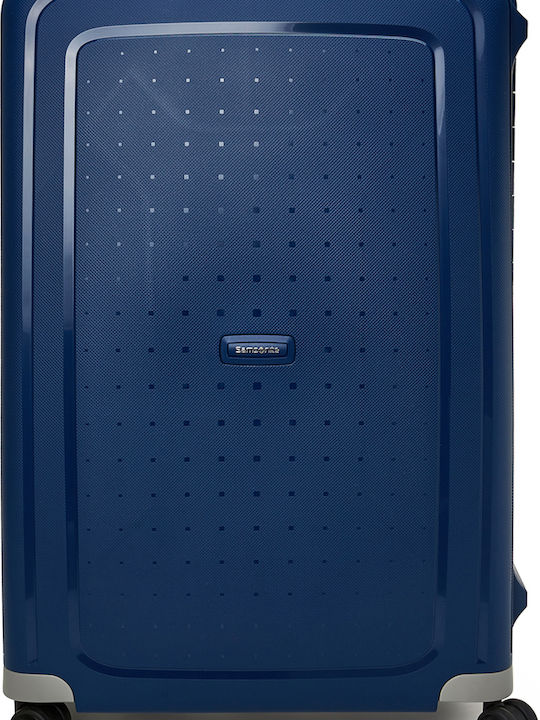 Samsonite Spinner Μεγάλη Βαλίτσα Ταξιδίου Σκληρή Μπλε με 4 Ρόδες Ύψους 75εκ.