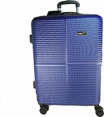 Forecast A922 Large Travel Suitcase Hard Blue with 4 Wheels Height 72cm