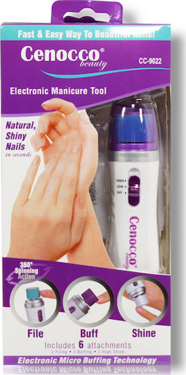 Cenocco CC9022 Nail Drill Battery White with 8000 Rotations per Minute