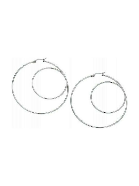 Senza Earrings Hoops made of Steel