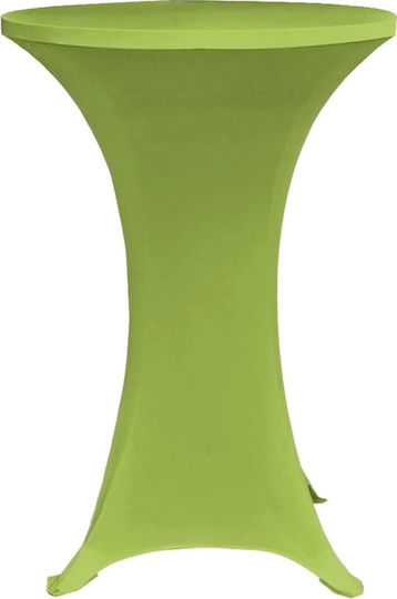 vidaXL Elastic Table Cover Green Ø70cm 4pcs