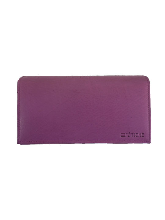 Fetiche Leather Large Leather Women's Wallet Pink