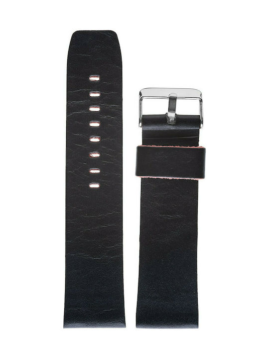 Tzevelion Leather Strap Black 22mm