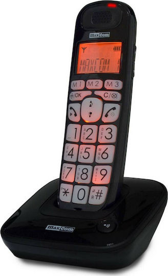 MaxCom MC6800 Cordless Phone for Seniors Black