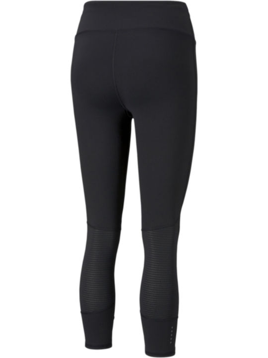Vorite 3/4 Laufen Frauen Capri Leggings Hochgeschnitten Schwarz