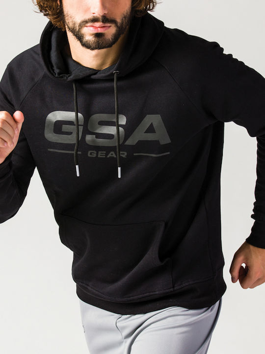 GSA Performance 17-17021 Men's Sweatshirt with Hood and Pockets Black