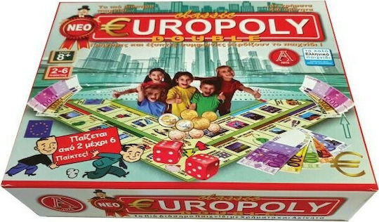 Board Game Europoly Deluxe for 2-6 Players 8+ Years Old Argy Toys